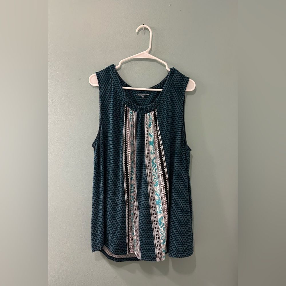 NWOT … CROFT & BARROW “Size: XL” Sleeveless Blouse